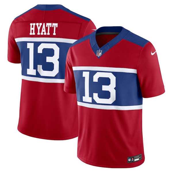 Men & Women & Youth New York Giants #13 Jalin Hyatt Century Red Alternate Vapor F.U.S.E. Limited Football Stitched Jersey